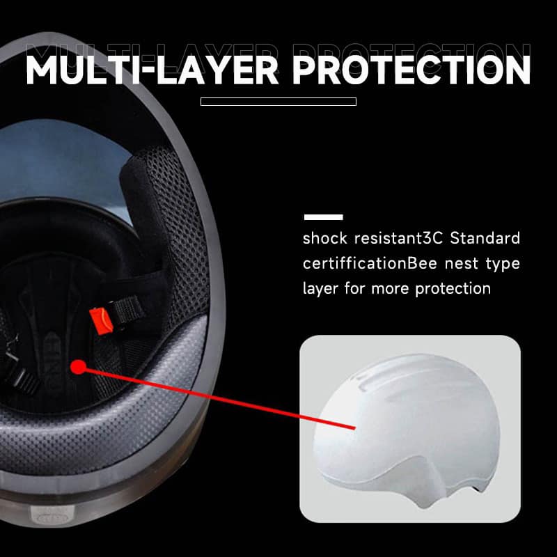 HNJ Helmet 100% Original Safety Motor Free Size (53-58CM) 2
